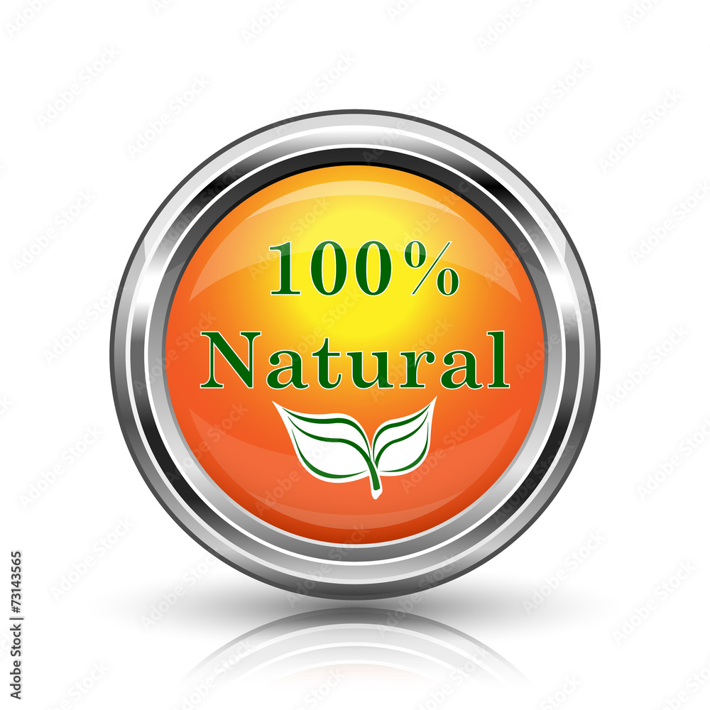 100 percent natural icon 100 percent natural icon
