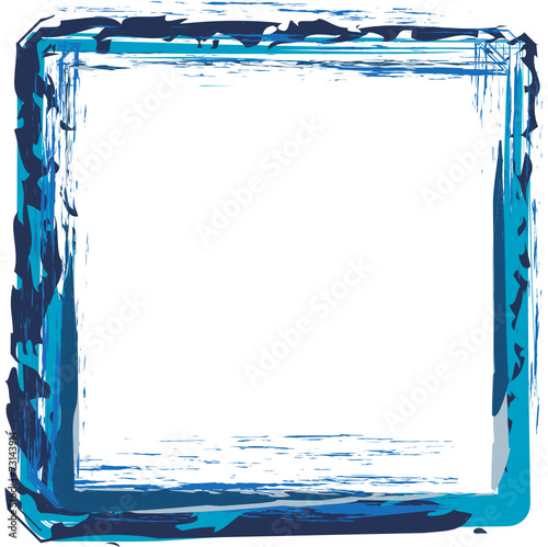 Rahmen blau Striche