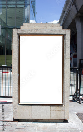 Outdoor advertising in the city