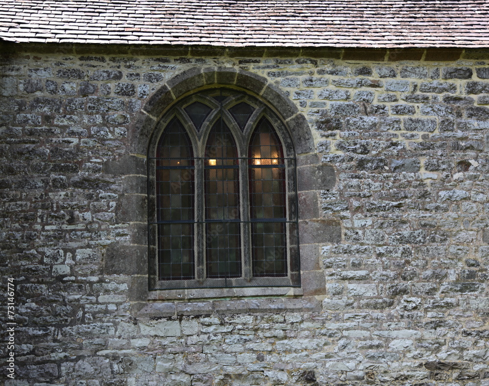 Vitrail de la chapelle Sainte-Marie-du-Menez-Hom. Vitrail de la chapelle Sainte-Marie-du-Menez-Hom.