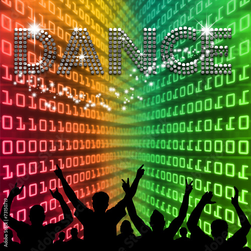 Dance poster poster binary wall