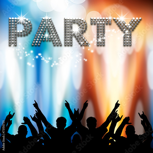 Party poster light eruptions