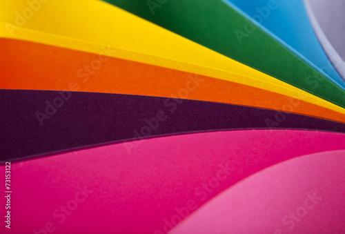 abstraction from the coloured paper