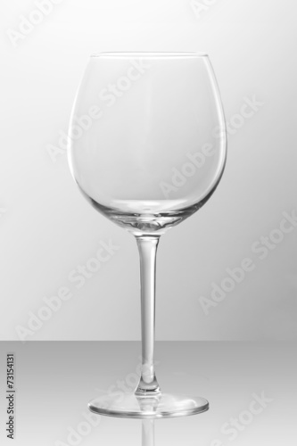 Empty Bordeaux glass