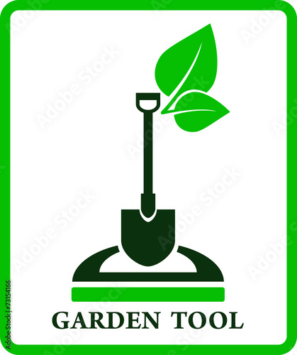 green garden sign