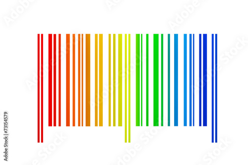 Regenbogen Strichcode