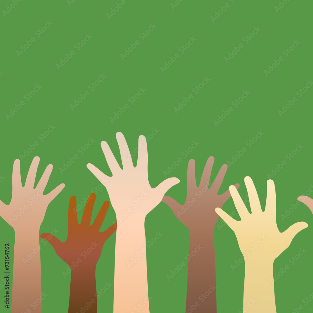 Hands raised up. Seamless background Hands raised up. Seamless background