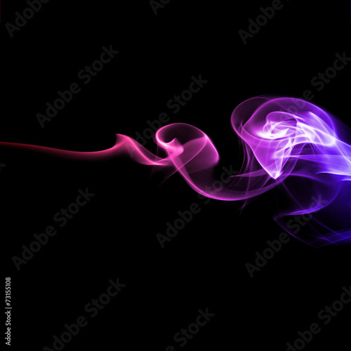 Abstract bright colored smoke