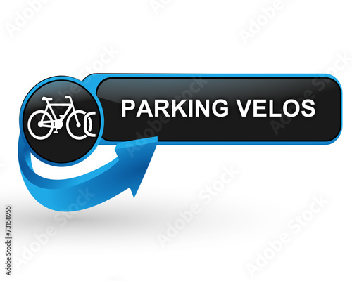parking vélos sur bouton web design rouge
