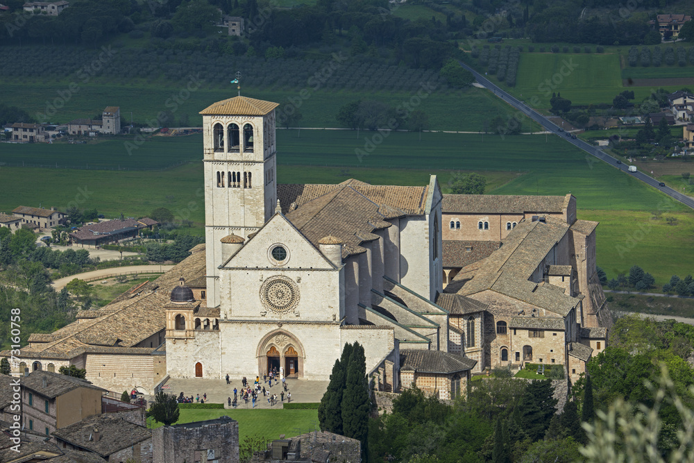 Kirche San Francesco, Sacro Convento in Assisi, Umbrien, Italien