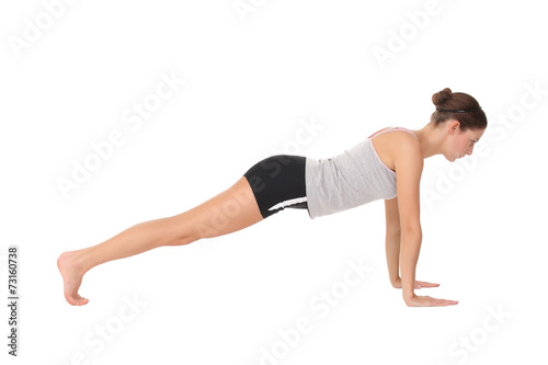 woman training yoga © zhagunov_a