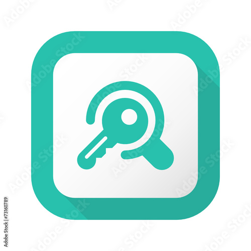 Flat Long Shadow Button - Vector 