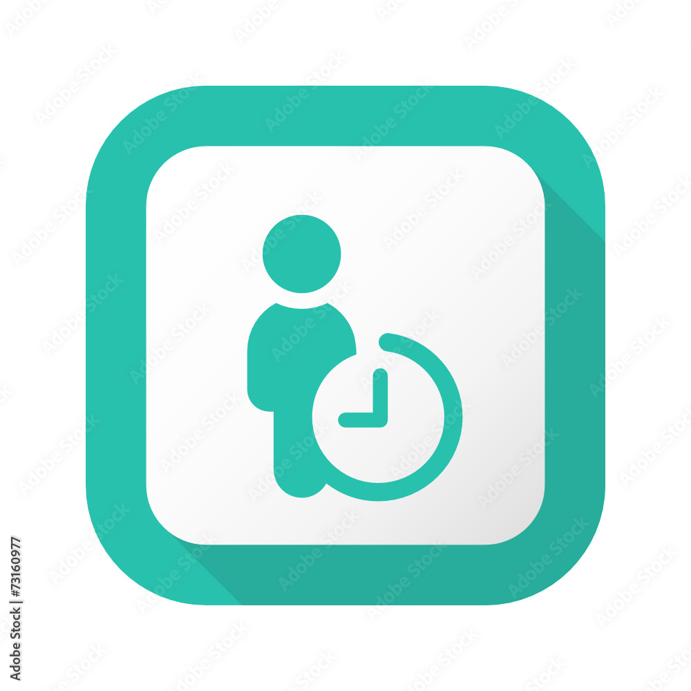 Flat Long Shadow Button - Vector Flat Long Shadow Button - Vector