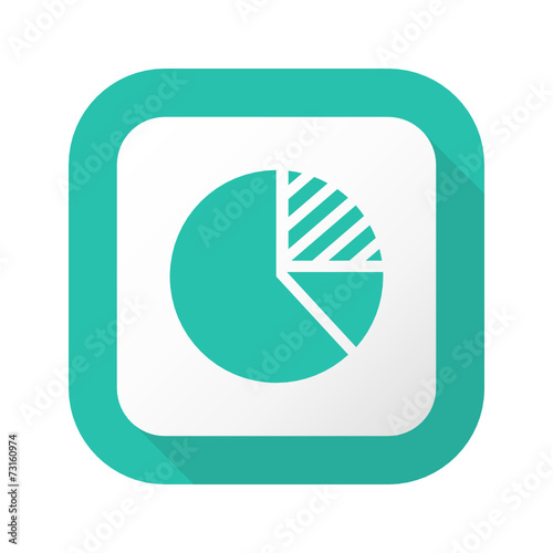 Flat Long Shadow Button - Vector 