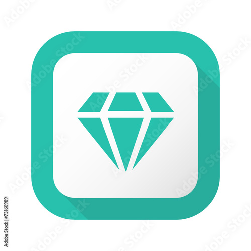 Flat Long Shadow Button - Vector 