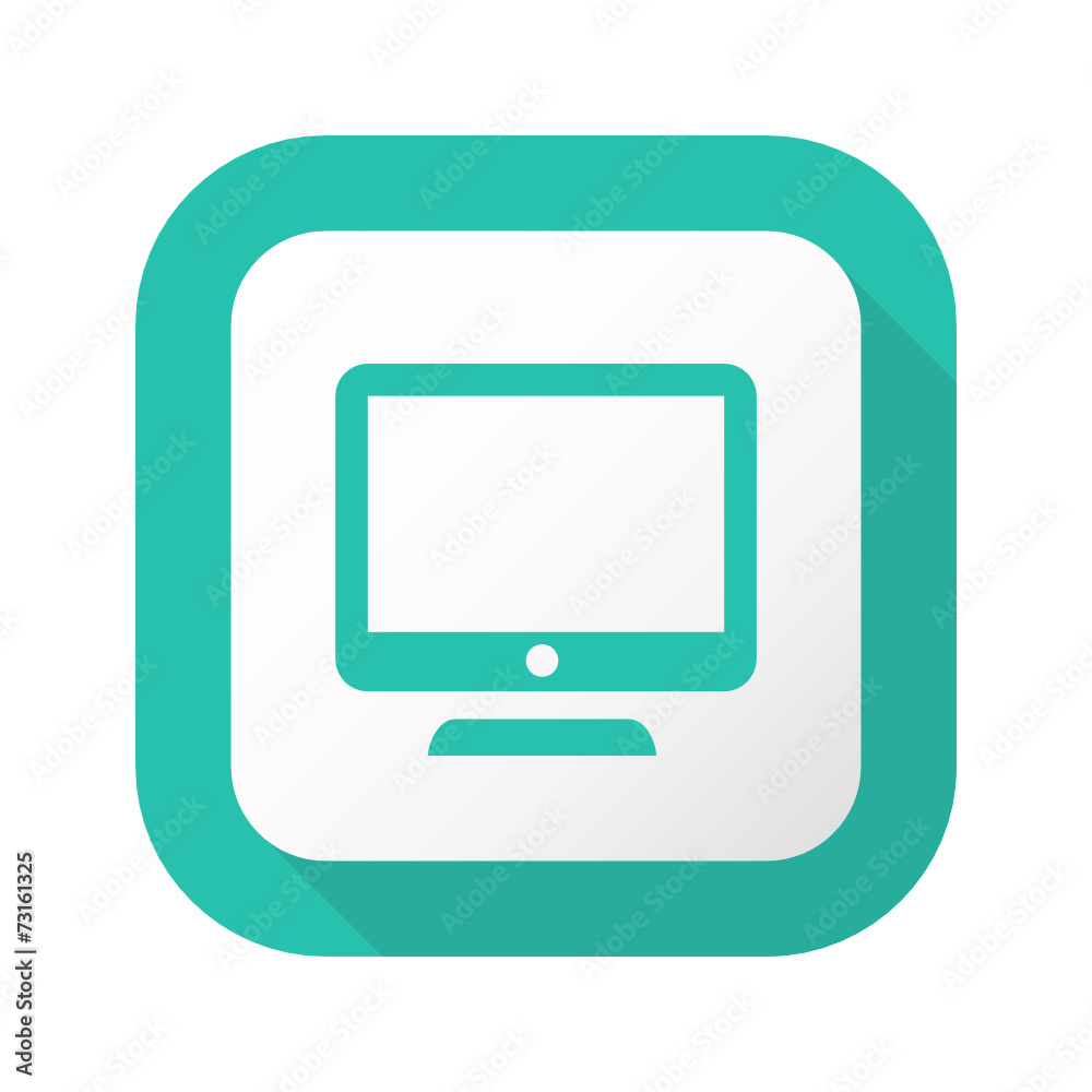 Flat Long Shadow Button - Vector Flat Long Shadow Button - Vector