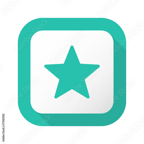 Flat Long Shadow Button - Vector 