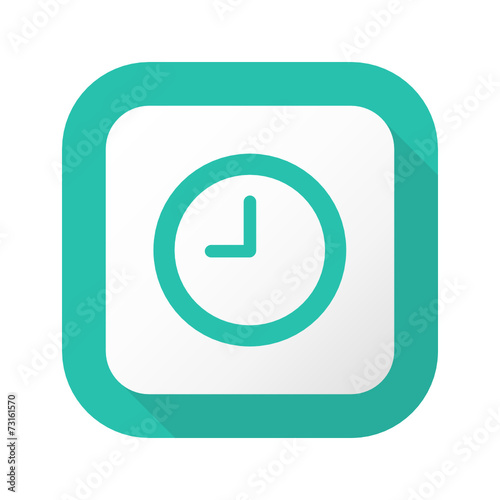 Flat Long Shadow Button - Vector 