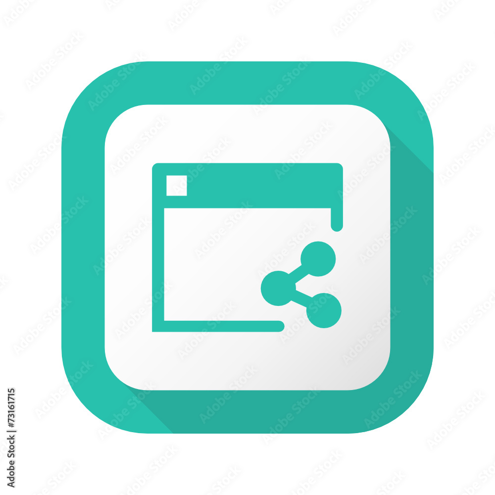 Flat Long Shadow Button - Vector Flat Long Shadow Button - Vector