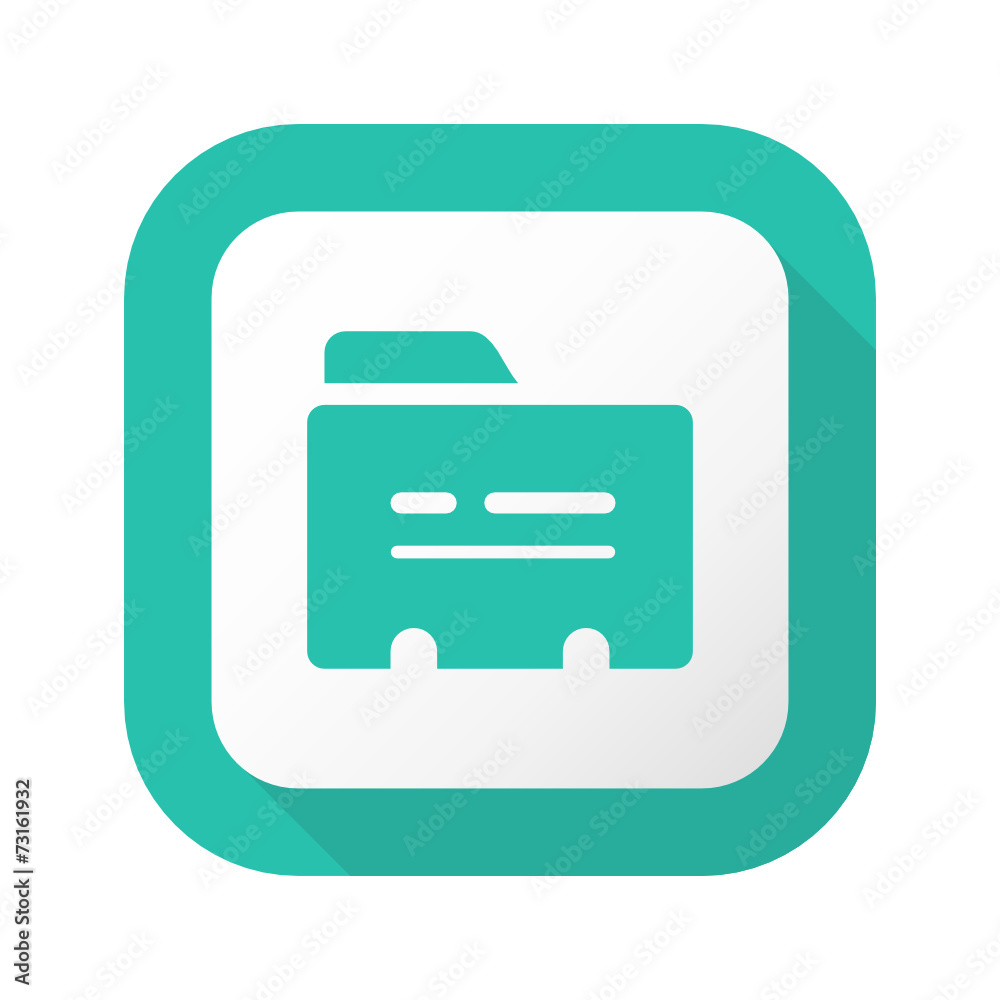 Flat Long Shadow Button - Vector Flat Long Shadow Button - Vector
