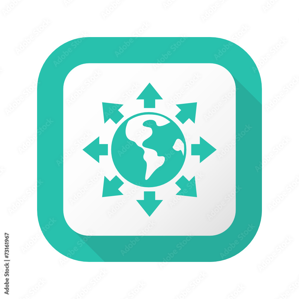 Flat Long Shadow Button - Vector Flat Long Shadow Button - Vector