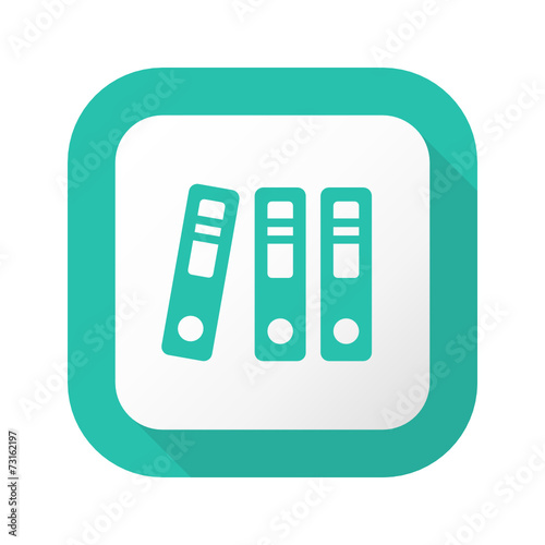 Flat Long Shadow Button - Vector 