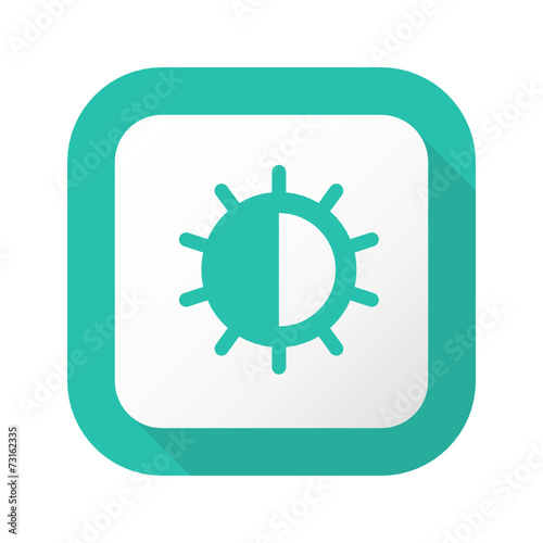 Flat Long Shadow Button - Vector 