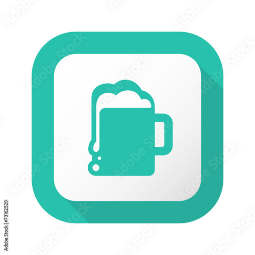 Flat Long Shadow Button - Vector 