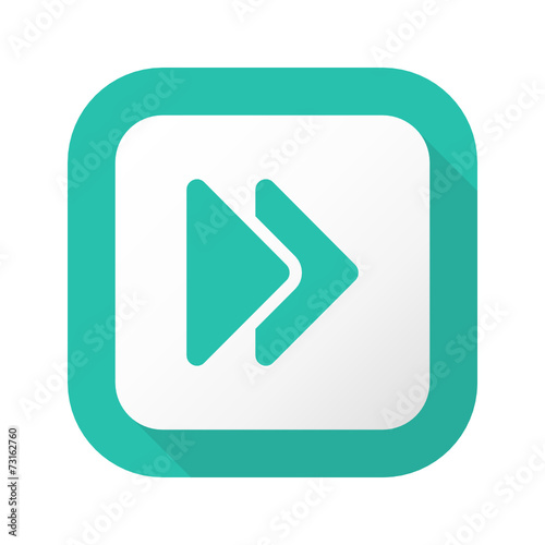 Flat Long Shadow Button - Vector 