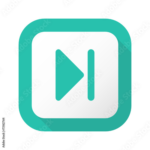 Flat Long Shadow Button - Vector 