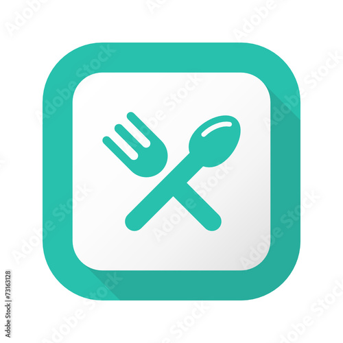 Flat Long Shadow Button - Vector 