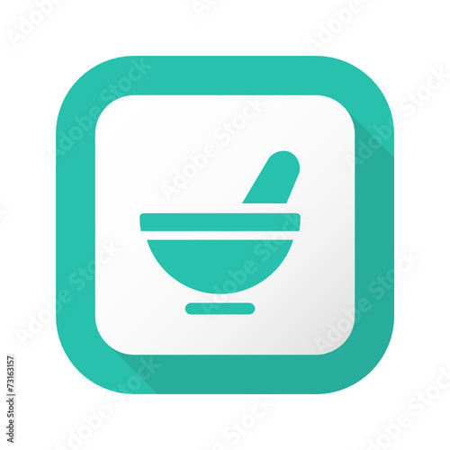 Flat Long Shadow Button - Vector 