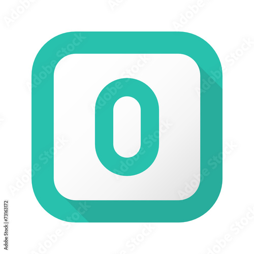 Flat Long Shadow Button - Vector 