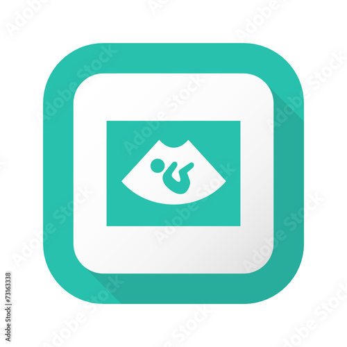 Flat Long Shadow Button - Vector 
