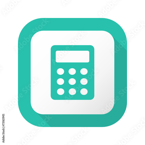 Flat Long Shadow Button - Vector 