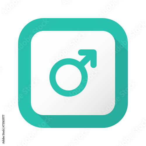 Flat Long Shadow Button - Vector 