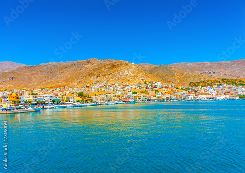 Fototapeta Naklejka Na Ścianę i Meble -  general view of the main port of Kalymnos island in Greece