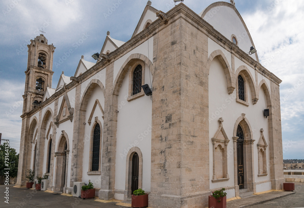Cyprus - Orthodox Christian church in village of Ormideia