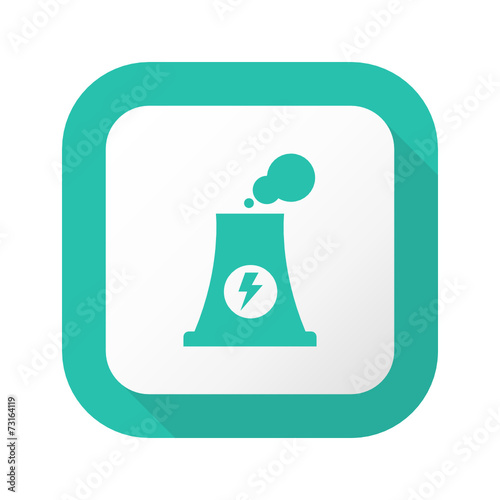 Flat Long Shadow Button - Vector 