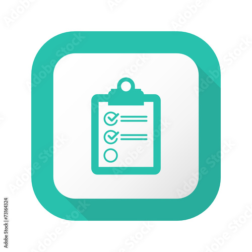 Flat Long Shadow Button - Vector 