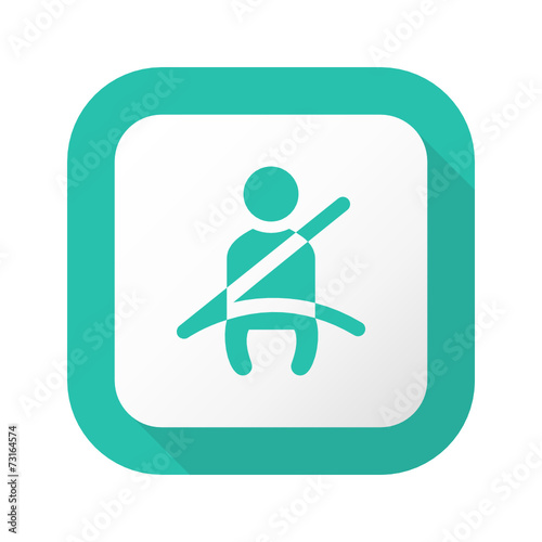 Flat Long Shadow Button - Vector 