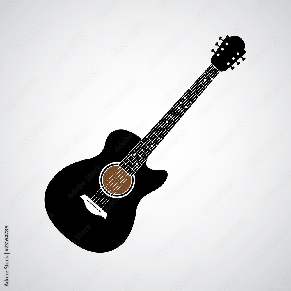 Fototapeta premium vector electric guitar