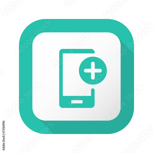 Flat Long Shadow Button - Vector 