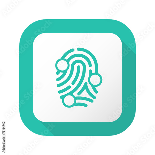 Flat Long Shadow Button - Vector 