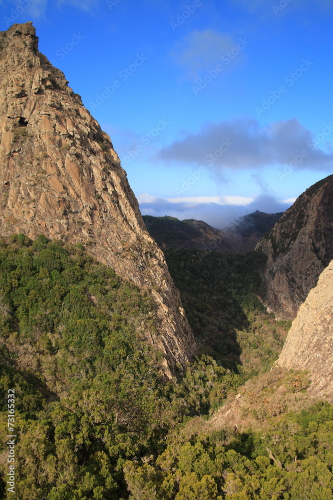 landscape of the island of La Gomera landscape of the island of La Gomera