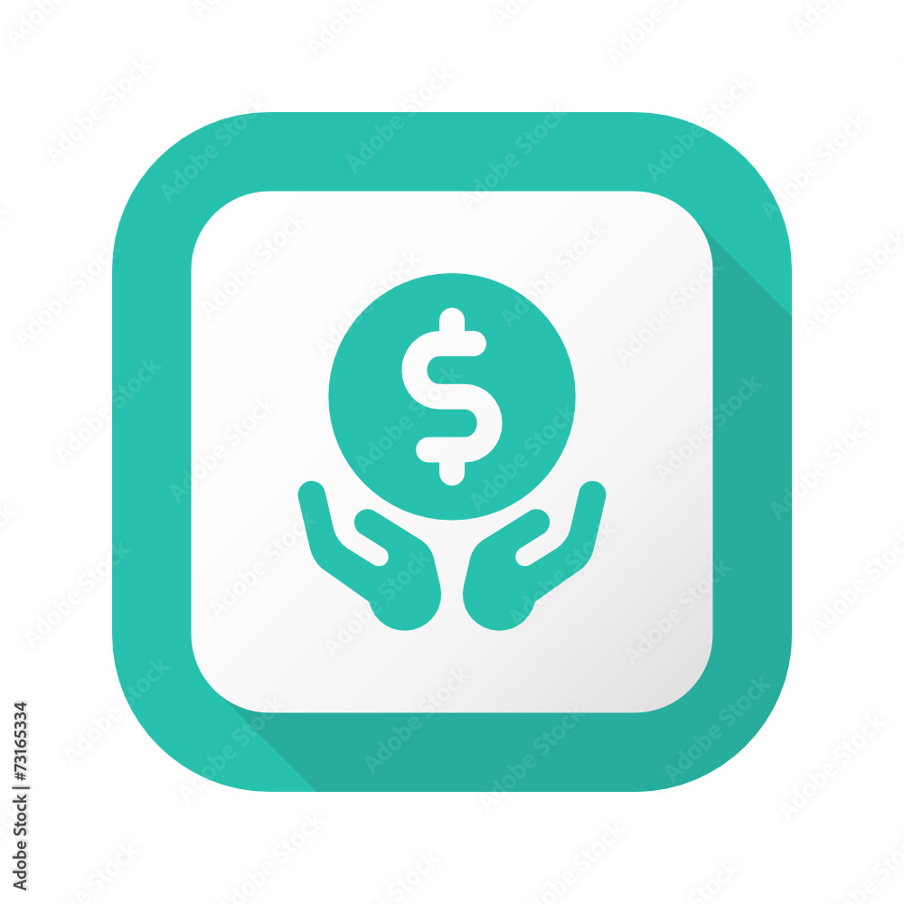 Flat Long Shadow Button - Vector Flat Long Shadow Button - Vector
