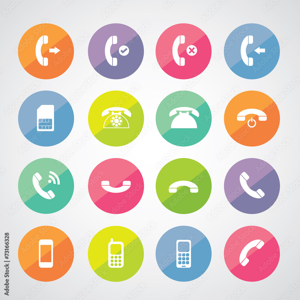 phone icons set phone icons set