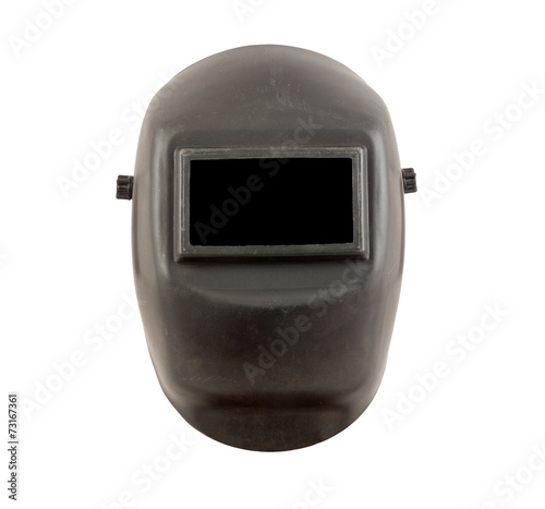 welding mask with black safety glass