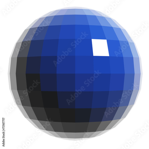 Sphere vector icon.
