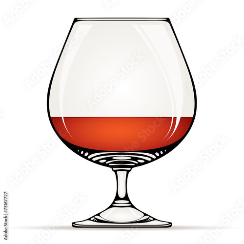 Glass of cognac.